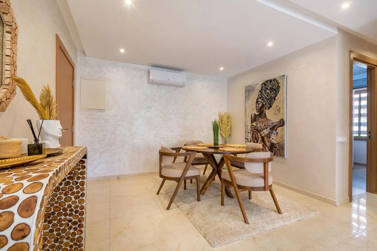 Superbe Appart En Residence Securisee Avec Piscine 마라케시 0*,
